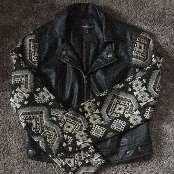 Leather patterned jacket - Picture 1 of 3